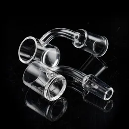 Platt topp 4mm botten 24mm OD XL Quartz Banger Nail Hookahs Kvinnlig hane 10mm 14mm 18mm Domeless Nails For Glass Water Bong