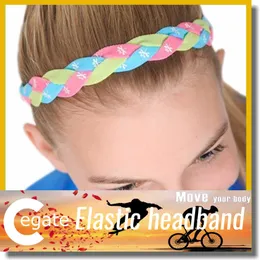 Hot Sale Sport Headbands Elastic Soft Stretch Adult Youth Sports Workouts Baseball Fashion Braided Mini Headband Gratis DHL