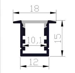 Free Shipping Hot Selling 2m/pcs 100m/lot Aluminum Profile with milky or clear Cover and End Caps and clips for LED Strips House