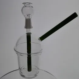 Tubulações de água de vidro grossas do mini Rig 10mm bongs por atacado do preço barato comum