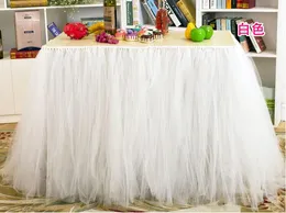 Scapa da tavolo tutu stoviglie per tulle per arredamento per matrimoni Birthday Shower Shower Party Tulle Gonna Fast Delivery WQ19239W