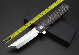 8 '' Ny CNC D2 Blade Snabb öppning Fullt stålhandtag Pocket Folding Kniv VTF51
