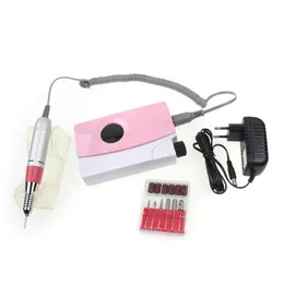 Wholesale NEW Portable Electric Rechargeable Cordless Manicure Pedicure Nail Drill For Nail Art Equipment 25000RPM Nail Machine