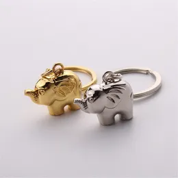 Свадебные благополучие детские душевые душ подарок ключ кольцо большие влюбленные слона брелок золотой серебряный металлический парень ключ цепь