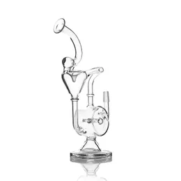 Factory direct sales! 11 inches hookah bong recycler special design beaker smoke pipe