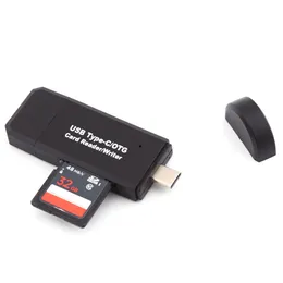 Freeshipping Type-C USB 2.0 OTG TF MICR-O-S-D Minneskort Reader Combo Hub för MacBook Computer Android Telefon