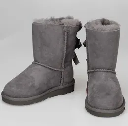 熱い販売新しいクラシックデザイン032800 Bowkont Girl女性のスノーブーツAUSの短い雪のブーツの毛皮のintegra ted ware boot無料送料無料