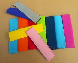 Wholesale Colorful Neoprene Popsicle Sleeves Holders ice pop holder sleeve Party Drink Pop Freezer Free Shipping wen4475