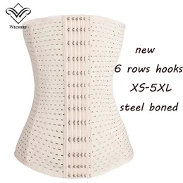 Plus Storlek Corselet Corsets och Bustiers Slimming Steel Boned Underbust Corset Sexig Underkläder Corsage Korsett XS-5XL