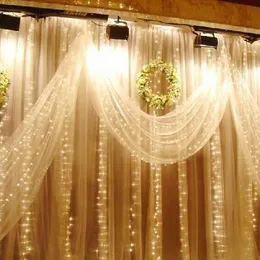 10 M x 3M 1000LED 1000 10 * 5 M 1600LED Lights Curtain Lights Christmas Light Xmas String Czarodziej Ślub Świąteczne Światła Light Lampa Oświetlenie Freeshipping