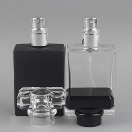 30ml transparent glas tom flaska parfymflaska atomizer spray kan fyllas flaska spray box resor storlek bärbar F3058