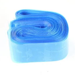 100pcs Disposable Hygiene Tattoo Clip Cord Bag Plastic Blue Tattoo Machine Clip Cord Sleeve Cover Bag No Box Packaging