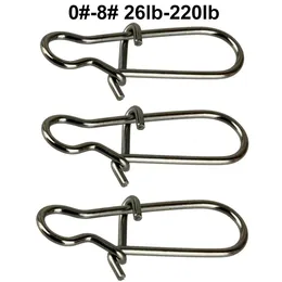100 Stück Duo Lock Snaps Größe 0#-8# Schwarz Schöne Snap-Drehgelenk-Gleitringe Edelstahl USA Angelgerät-Set – Test: 26LB-220LB
