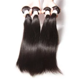 Irina Virgin Brasilian Silky Rak hår Vävning Billiga Brasilianska Human Hair Extensions 4 st Lot Buntar Hårväv