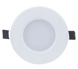 Vit 2.5 "/ 3" / 4 "Inbyggd LED-downlights 9W 15W 21W 26W 36W DIMMABLE COOL / Warm White LED Fixture taklampa 110-240V + drivrutiner LLFA