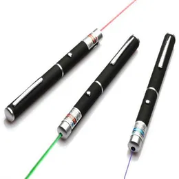5mw 532nm Grön laserpekare Pen SOS Montering Nattjakt Undervisningsbelysning 405nm Blå 650nm Röd