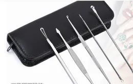 200set5Pcs/set Blackhead Pimple Blemish Extractor Remover Tools Black Head Acne Remover Needle Facial Tool Kit Set Make Up Skin Care Product