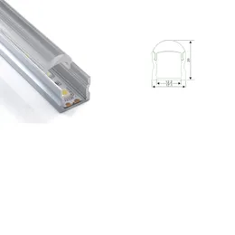 10 x 1m SETS / LOT AL6063 T3-T8 U Typ LED Aluminiumsträngsprutning och LED-kanal för tak eller väggbelysning