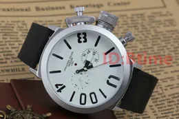 2019   Mens watch Sports 50mm Big Boat Silver Black Rubber Classic Round Automatic Mechanical Left Hook Hand U male Watches