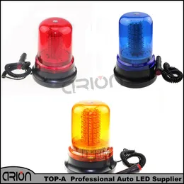 2016 Caminhão Do Carro 120 LEVOU 60 W Âmbar Azul Vermelho Magnético Aviso de Emergência DIODO EMISSOR de Luz Polícia Bombeiro 12 V Luzes Estroboscópicas lâmpada