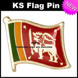 Sri Lanka sjunker Badge Flag Pin 10st mycket gratis frakt ks-0163