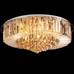 Spedizione gratuita di alta qualità nuova moderna K9 cristallo LED lampadario a soffitto a soffitto lampada a sospensione illuminazione 50cm 65cm, 80C 100 cm