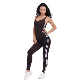 Wholesale- Womens Jumpsuit Sexy Backless Overalls Sleeveless Solid Rompers Summer Clubwear Jumpsuits Playsuit Bodysuit YF261