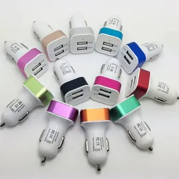 2 USB Port Car Charger Adapter för iPhone6 ​​Plus 5S 5 Samsung Galaxy S5 Not4 med DHL Free Ship