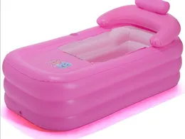 Adulto Spa dobrável Banheira portátil banheira inflável com almofada + Bomba Elétrica