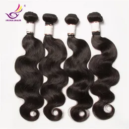 2017 Ny Ankomst Bästsäljande Obehandlad Brasiliansk Body Wave 4 Bundlar / Lot Virgin Remy Hair Extention 8-28 tums Gratis frakt