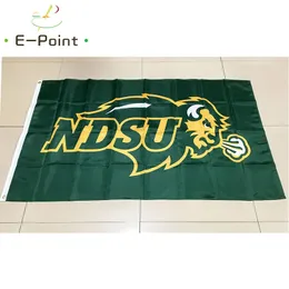 NCAA Północna Dakota State Bison Poliester Flaga 3ft * 5FT (150 cm * 90 cm) Flaga Dekoracji Baner Latający Dom Ogród Outdoor Prezenty