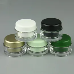 5g akryl kosmetisk tom burk Box Pot Eyeshadow Makeup Face Cream Lip Balm Organizer Väskor Snabb leverans F2017633