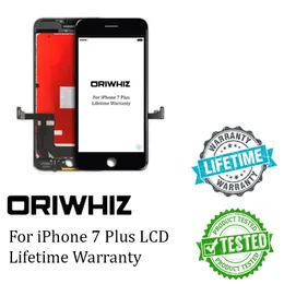 Oriwhiz Blackwhite LCD-skärm för Apple iPhone 7 Plus 7Plus LCD-pekskärmar Montering Digitizer Inga döda pixlar Toppkvalitet Gratis DHL