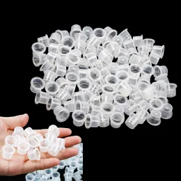 その他のタトゥー用品13mm中サイズインクカップキャップ供給タトゥー機のプラスチック製の新しい1000pcs /ロットのための専門の永久的なアクセサリー