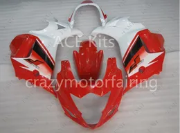 3 gift New Hot ABS motorcycle Fairing kits 100% Fit For GSX650 F 2008 2012 GSX650F GSX650 08 12 White Red ASV2