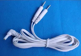 200pcs 1.5 m Highest intensity Durable Contact pin Electrode Wire /tens cable/ electrode cable / tens lead white color two pins