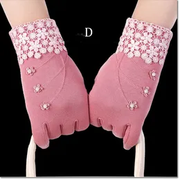 hot selling brand new Multi function winter gloves touch screen 5 fingers beauty glove for female with much colors for DHL free
