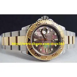 store361 new chegam relógios Mens 40mm 18kt Ouro SS Tahitian MOP Index 16623