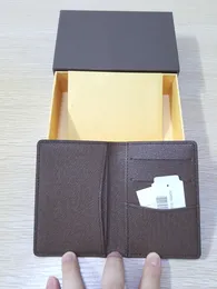 Pocket Organizer Ny Berömd Mode Designer Kreditkortshållare Högkvalitativ klassisk handväska vikta anteckningar och kvitton väska plånbok handväska