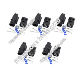 5 conjuntos 2 pin conector masculino e feminino com conector de terminal impermeável DJ70210-1-11 / 21