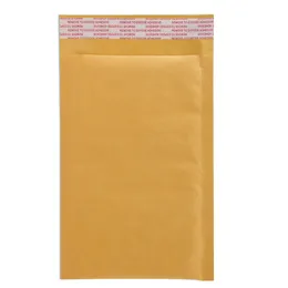 Wholesale-10pcs黄色いバブルエンベロープクラフトペーパーバッグバブル12 * 18cmクラフトバブルバッグメールバッグ出荷バッグ