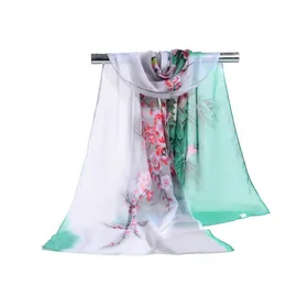 Factory Wholesale Womon Brand Luxury Flower Print Scarf Bläck Paiting Mönster Scarves Sarongs Beach Fashion Scarf 160 * 50cm Arab Hijab