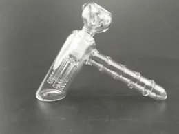 Martelo de vidro 6 Braço Perc Bubbler Recglass Percolator Plataformas Petrolíferas Bongos De Vidro Tubulação De Água Tabaco Matrix Cachimbos 18mm Comum