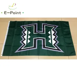 NCAA Hawaii Warriors Team Polyester Flag 3ft * 5ft (150cm * 90cm) Flag Banner Dekoration Flyga Hem Trädgård Utomhus Presenter