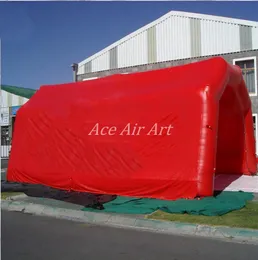 Anpassad 6x4x3m rött uppblåsbart tunneltält för akut räddare skydd eller sportspel markör till försäljning till försäljning
