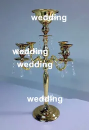Altezza all'ingrosso altezza decorativa in metallo decorativo al centrotavola per matrimoni