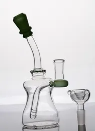 Bong mit 14-mm-Gelenk, 7,5 Zoll, farbige Mini-Glasbongs, Wasserpfeifen, Wasserpfeifen, Recycling-Ölplattformen, Dab-Rig-Perkolator