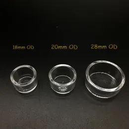 18mm 20mm 28mm OD Flat Top Bottom Thermal Skillet Quartz Insert Bucket for Flat Top Quartz Banger Nails Oil Rigs Glass Bongs