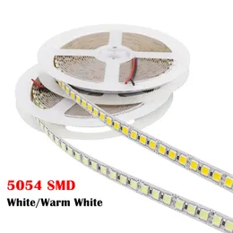 LEDストリップ5054 SMD 5M 600LED非防水性柔軟なコールドホワイト/ウォームホワイトLEDテープライトウルトラブライト