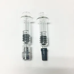 1ml Glass Syringe Luer Lock Luer Head Syringes with Measurement Mark Filling Tool for Thick Oil Vape Cartridges